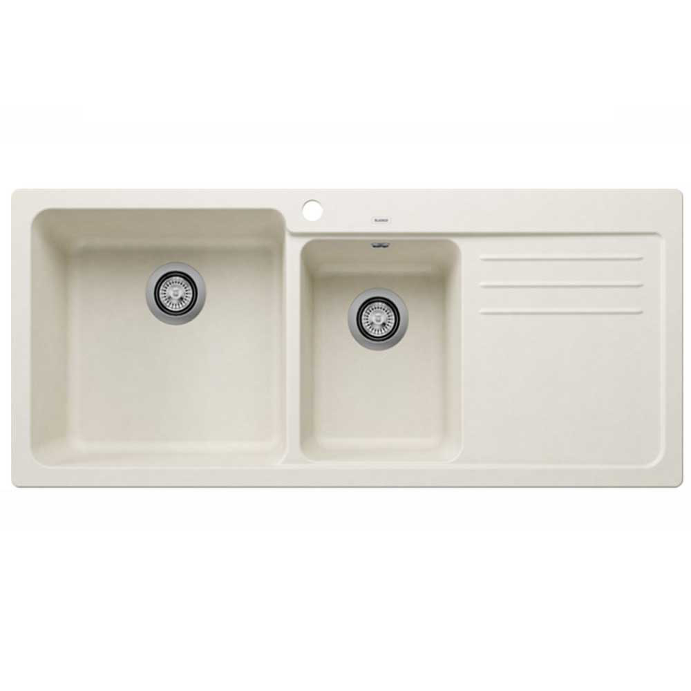 Εικόνα της Νεροχύτης Blanco Naya 8 S Silgranit 116x50cm Soft White 527131