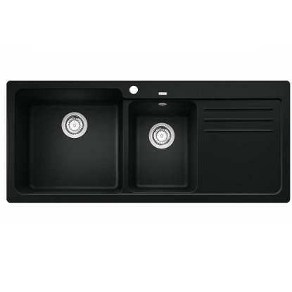 Εικόνα της Νεροχύτης Blanco Naya 8 S Silgranit 116x50cm Black 525945