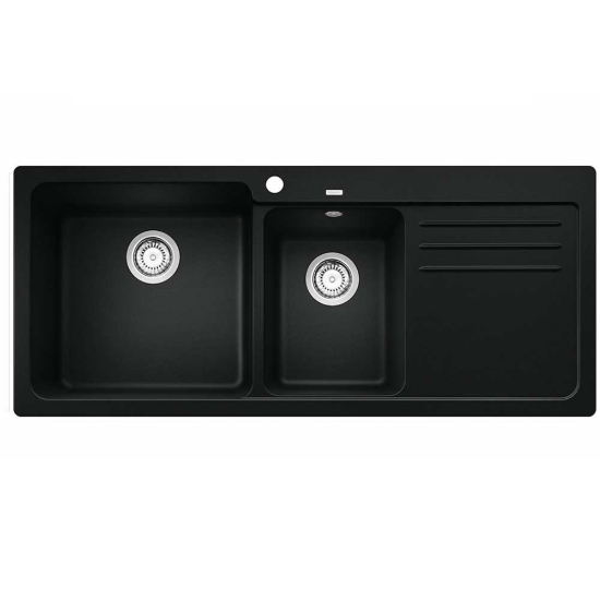 Εικόνα της Νεροχύτης Blanco Naya 8 S Silgranit 116x50cm Black 525945