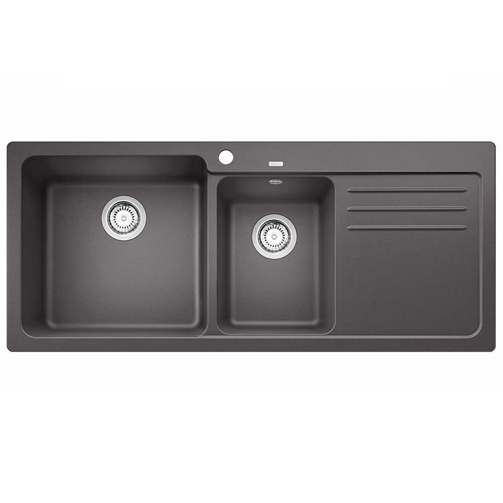 Εικόνα της Νεροχύτης Blanco Naya 8 S Silgranit 116x50cm Volcano Grey 527314