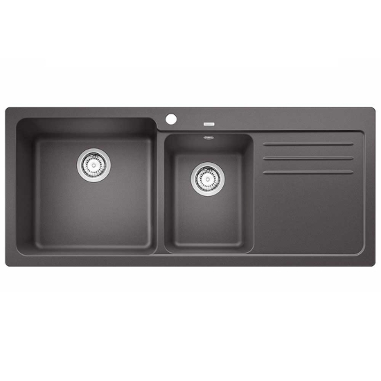 Εικόνα της Νεροχύτης Blanco Naya 8 S Silgranit 116x50cm Volcano Grey 527314