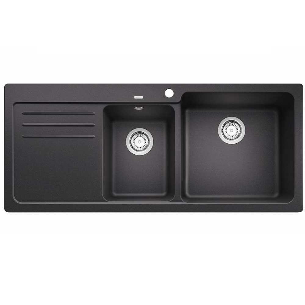 Εικόνα της Νεροχύτης Blanco Naya 8 S Silgranit 116x50cm Black 525946