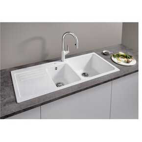 Εικόνα της Νεροχύτης Blanco Naya 8 S Silgranit 116x50cm Black 525946