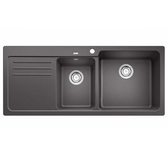 Εικόνα της Νεροχύτης Blanco Naya 8 S Silgranit 116x50cm Rock Grey 525780