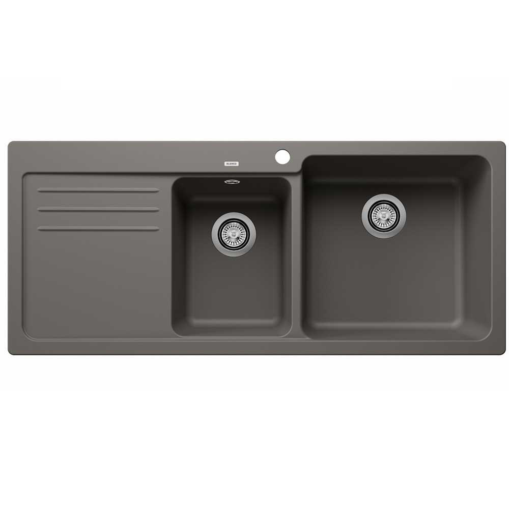 Εικόνα της Νεροχύτης Blanco Naya 8 S Silgranit 116x50cm Volcano Grey 527315