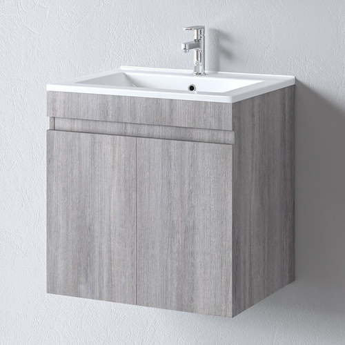 Εικόνα της Πάγκος OMEGA GREY OAK 60 S3BOM060GO0 60x44x60, Νιπτήρας 60x45