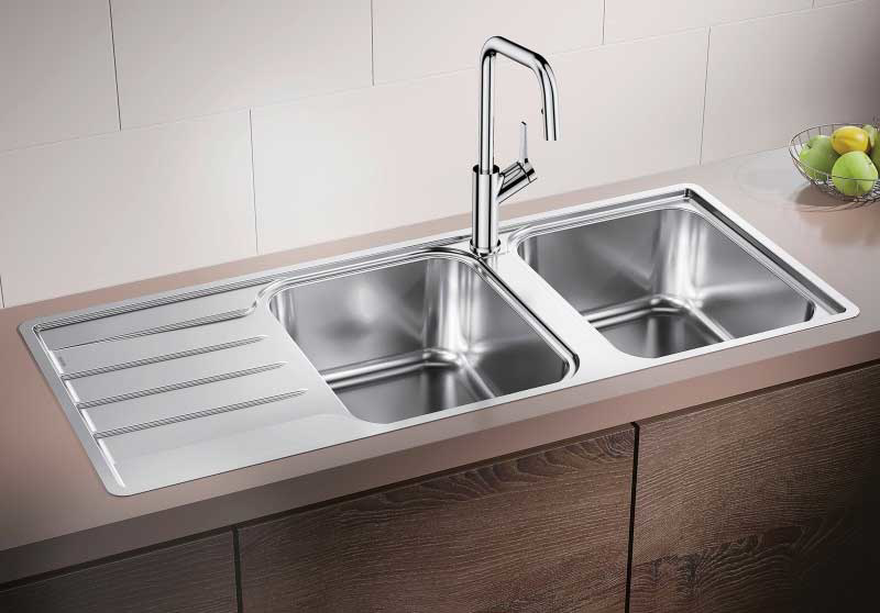 Εικόνα της Νεροχύτης  Blanco Lemis 8 S-IF (116x50) Λείος 523036