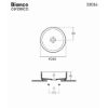Εικόνα της Νιπτήρας Μπάνιου Bianco Ceramica Focus 33036-300 Ø36cm