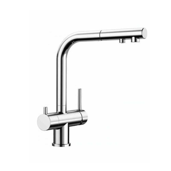 Εικόνα της Μπαταρία Κουζίνας Φιλτραρίσματος Νερού Blanco Fontas-S II Ντους 525199 PVD Steel