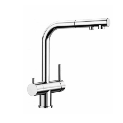 Εικόνα της Μπαταρία Κουζίνας Φιλτραρίσματος Νερού Blanco Fontas-S II Ντους 525198 Χρωμέ