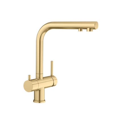 Εικόνα της Μπαταρία Κουζίνας Φιλτραρίσματος Νερού Blanco Fontas II 526692 Satin Gold