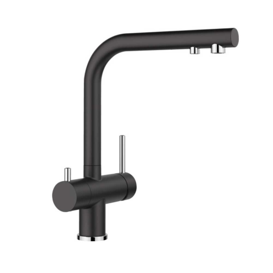 Εικόνα της Μπαταρία Κουζίνας Φιλτραρίσματος Νερού Blanco Fontas II 526157 Black