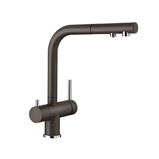 Εικόνα της Μπαταρία Κουζίνας Φιλτραρίσματος Νερού Blanco Fontas-S II Ντους 525205 Coffee