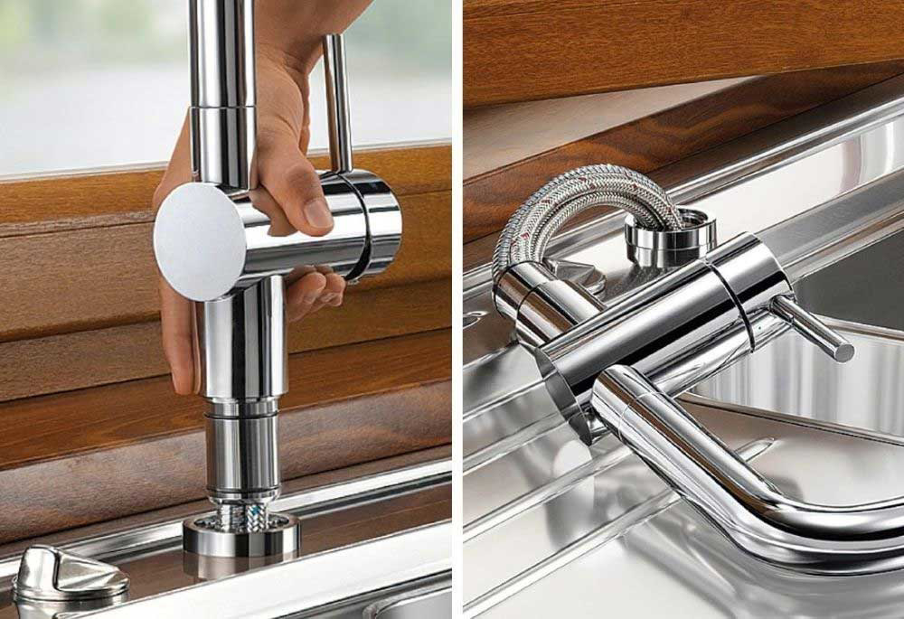 Εικόνα της Μπαταρία Κουζίνας Blanco Linus-S-F 514023 Ντους Χρωμέ