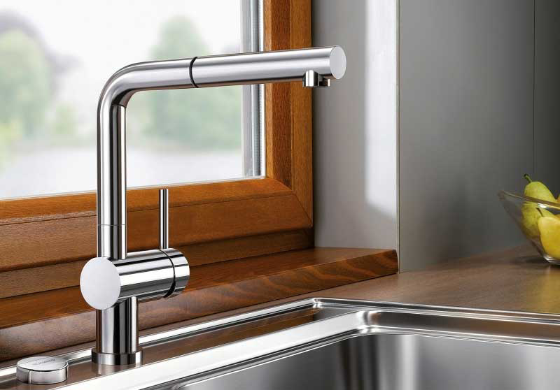 Εικόνα της Μπαταρία Κουζίνας Blanco Linus-S-F 514023 Ντους Χρωμέ