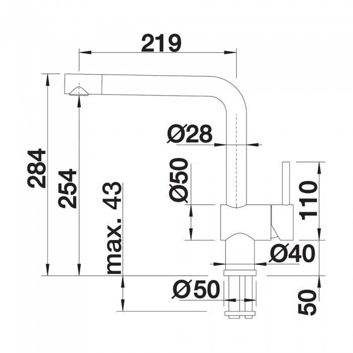 Εικόνα της Μπαταρία Κουζίνας Blanco Linus-F 514025 Χρωμέ