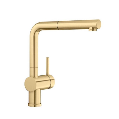 Εικόνα της Μπαταρία Κουζίνας Blanco Linus-S 526684 Ντους Satin Gold