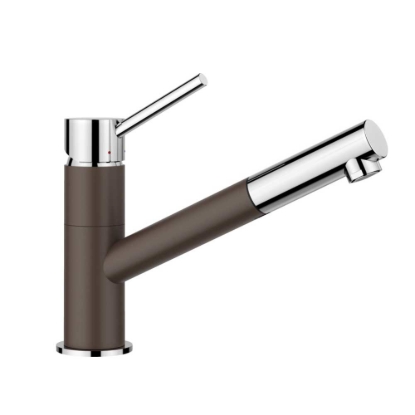 Εικόνα της Μπαταρία Κουζίνας Blanco Kano-S Ντους 525043 Coffee/Chrome