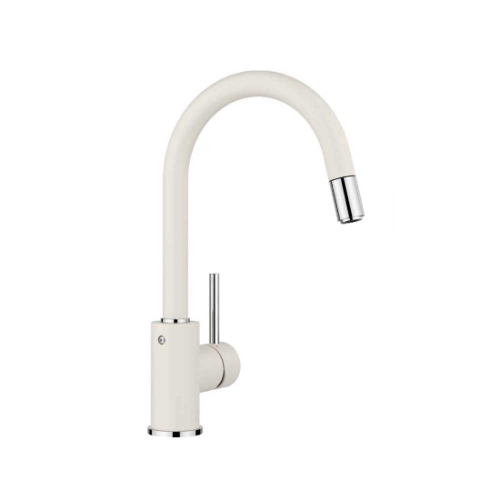 Εικόνα της Μπαταρία Κουζίνας Blanco Mida-S Ντους 526968 Soft White