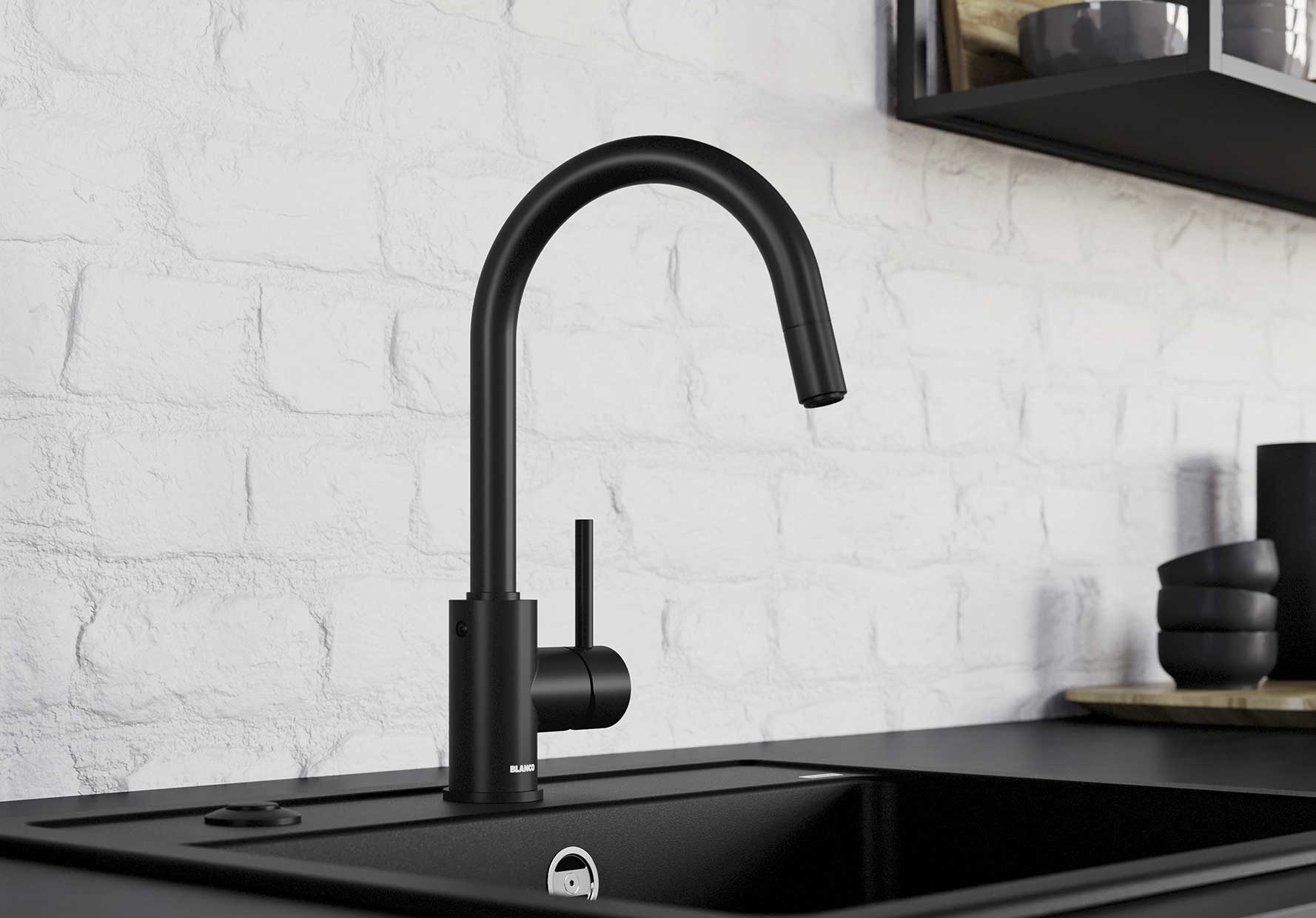Εικόνα της Μπαταρία Κουζίνας Blanco Mida 526649 Black Matt