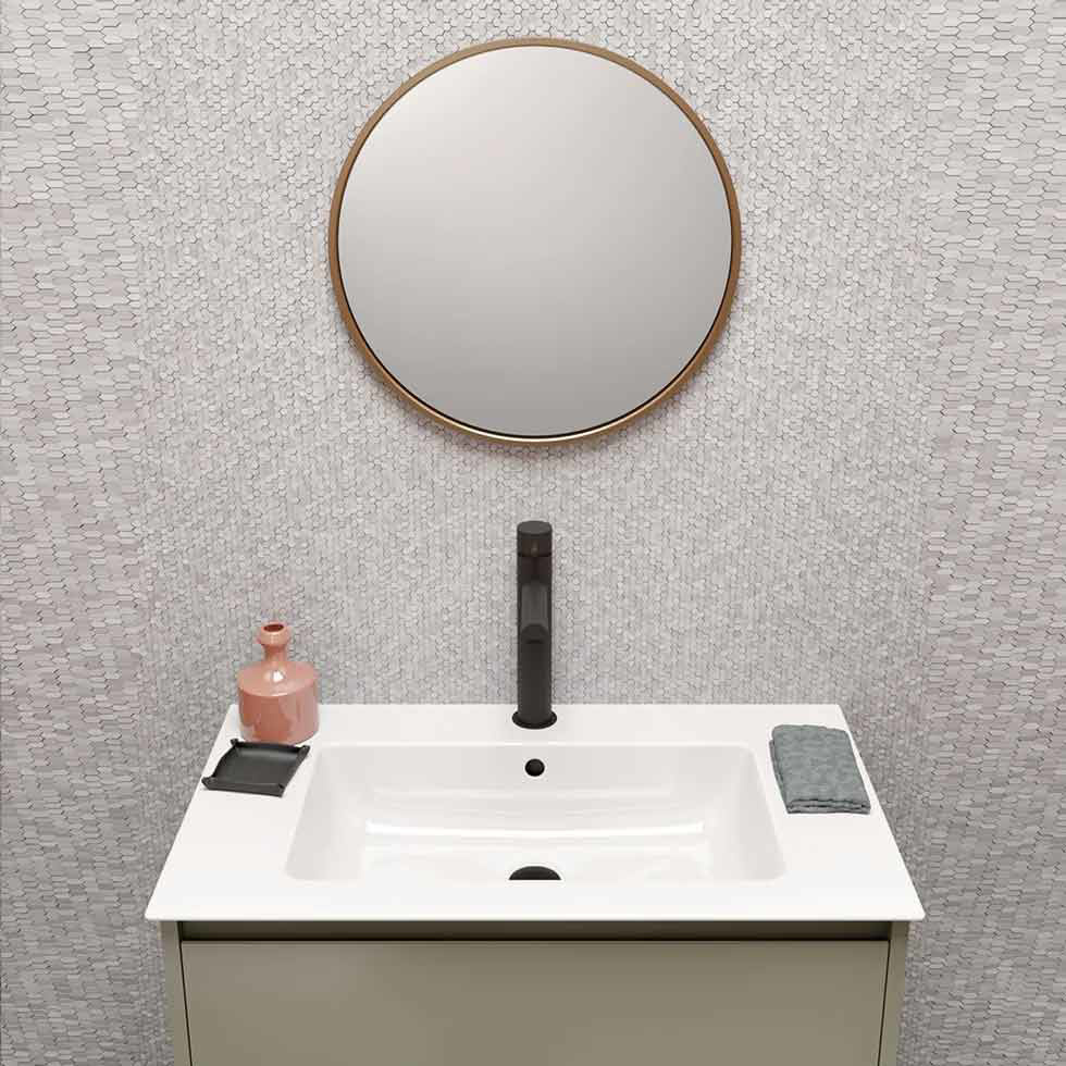 Εικόνα της Νιπτήρας Μπάνιου GSI Pura 8885-300 82x46cm