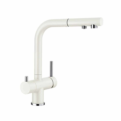 Εικόνα της Μπαταρία Κουζίνας Φιλτραρίσματος Νερού Blanco Fontas-S II Ντους 525204 White