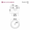 Εικόνα της Νιπτήρας Μπάνιου Scarabeo Bucket 8801-300 Ø30xH22,5cm
