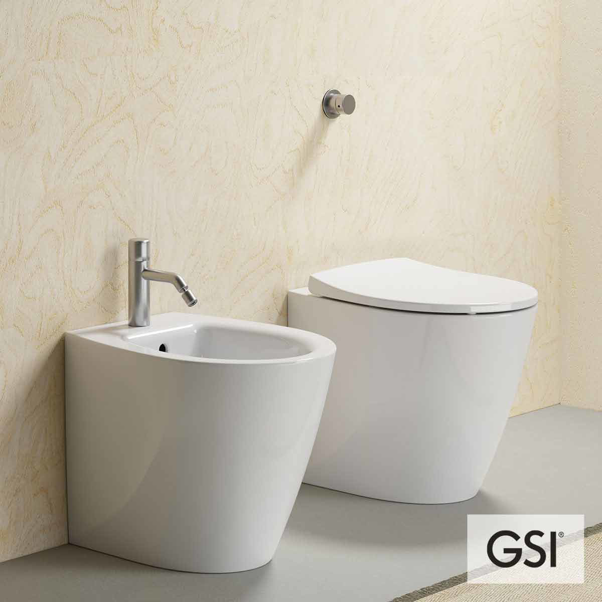 Εικόνα της Λεκάνη GSI Modo Swirl 981000C-300 52cm Υψηλής Πίεσης Back to Wall Με Soft Close Κάλυμμα