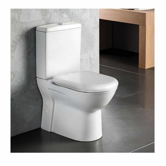 Εικόνα της Λεκάνη Serel Vela Χ.Π. Back to Wall 61cm Κομπλέ 671200-300