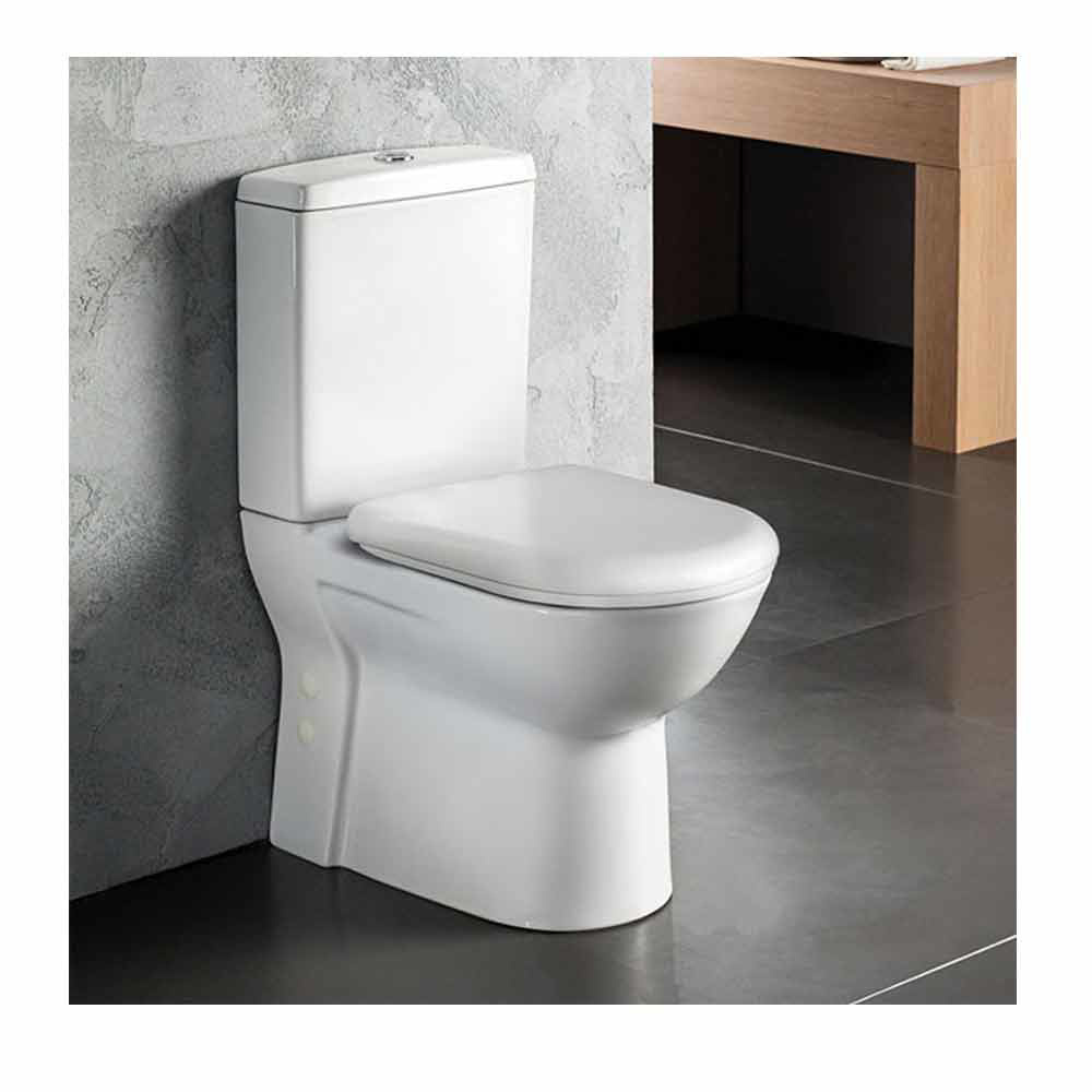 Εικόνα της Λεκάνη Serel Vela Χ.Π. Back to Wall 61cm Με Slim Soft Close Κάλλυμα Κομπλέ 671200SC-300