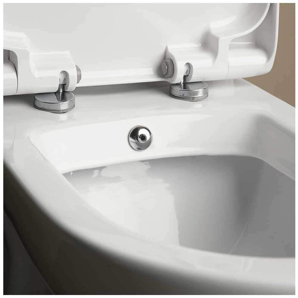 Εικόνα της Λεκάνη Serel Vela 6716B00SC-300 61cm Με Slim Soft Close Κάλυμμα