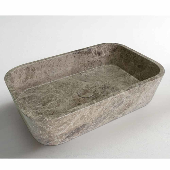 Εικόνα της Νιπτήρας Μπάνιου Fossil Gaia DS60-524 60x38cm Emperador Pale