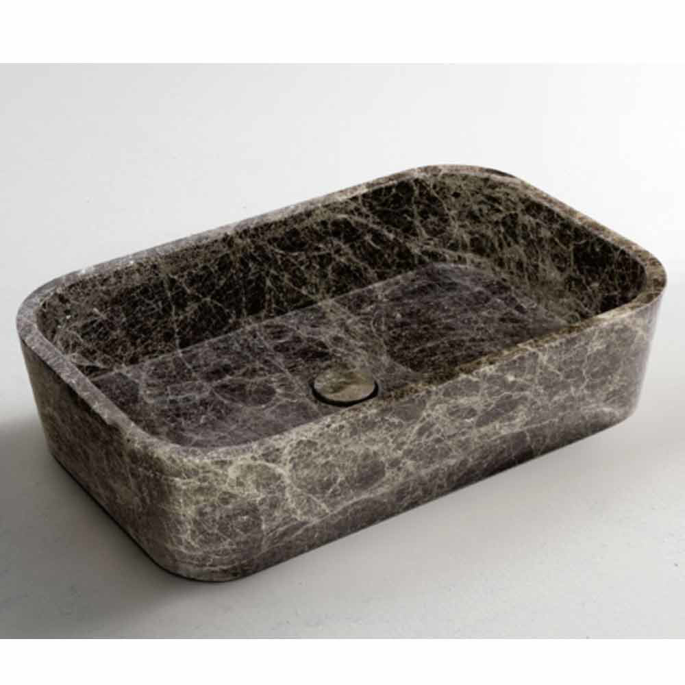Εικόνα της Νιπτήρας Μπάνιου Fossil Gaia DS60-523 60x38cm Emperador Dark