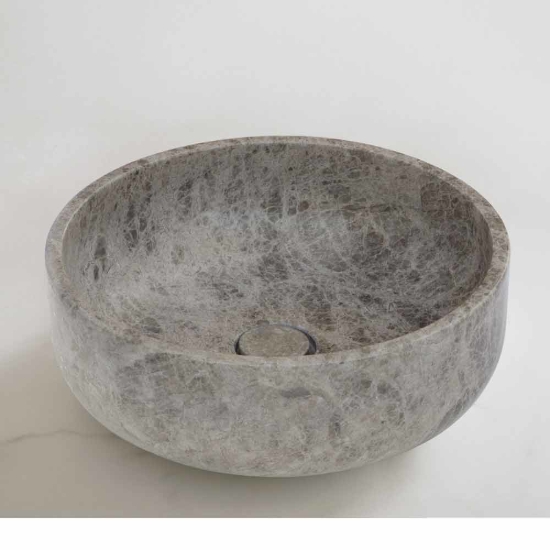 Εικόνα της Νιπτήρας Μπάνιου Fossil Thalo DR39-524 Ø39cm Emperador Pale