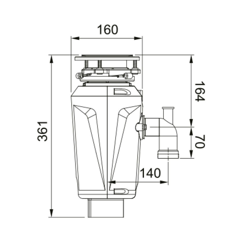 Εικόνα της Σκουπιδοφάγος Franke Elite Slimline 50 0.50 HP 3102053933 (134.0715.098)