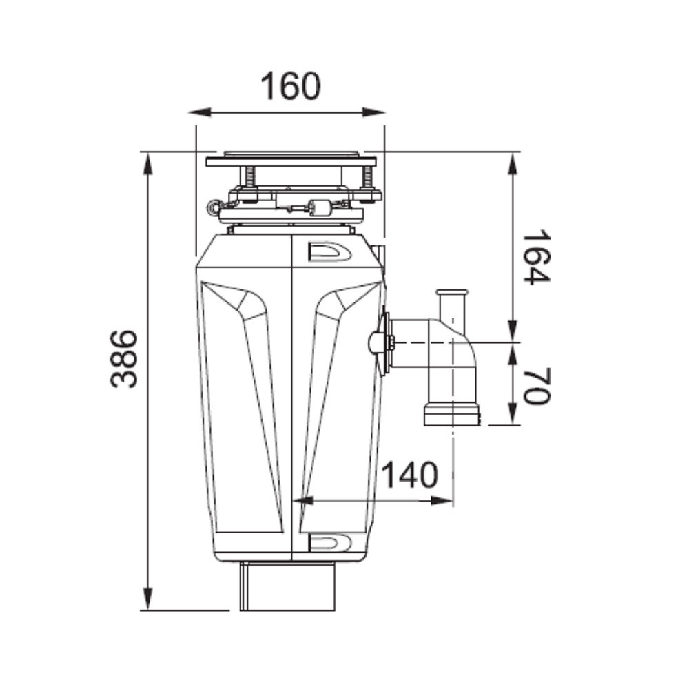 Εικόνα της Σκουπιδοφάγος Franke Elite Slimline 125 1.25 HP 3102053935 (134.0715.094)