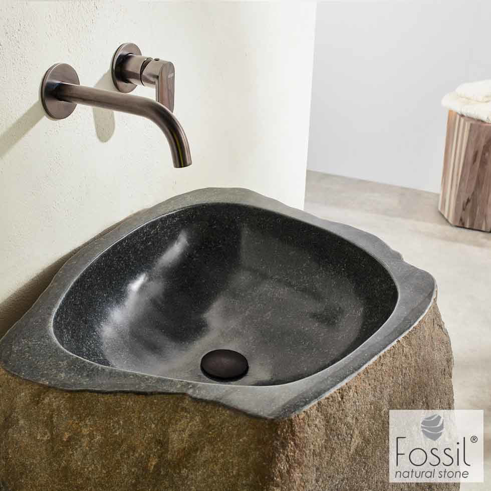 Εικόνα της Νιπτήρας Μπάνιου Fossil Riverstone Vero RP90 85-90cm