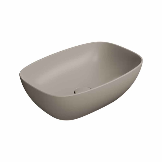 Εικόνα της Νιπτήρας Μπάνιου GSI Nubes 9784-440 50x35cm Tortora