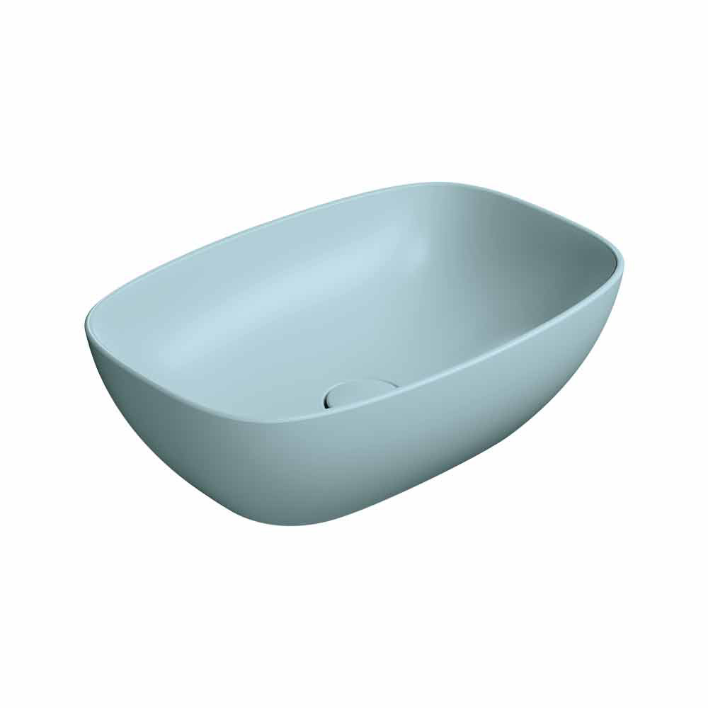 Εικόνα της Νιπτήρας Μπάνιου GSI Nubes 9784-920 50x35cm Ghiaccio