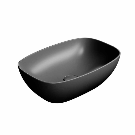 Εικόνα της Νιπτήρας Μπάνιου GSI Nubes 9784-401 50x35cm Ardesia