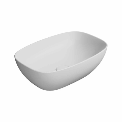 Εικόνα της Νιπτήρας Μπάνιου GSI Nubes 9784-301 50x35cm White Matt