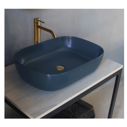 Εικόνα της Νιπτήρας Μπάνιου Scarabeo Glam 1804-600 56x39cm Ocean