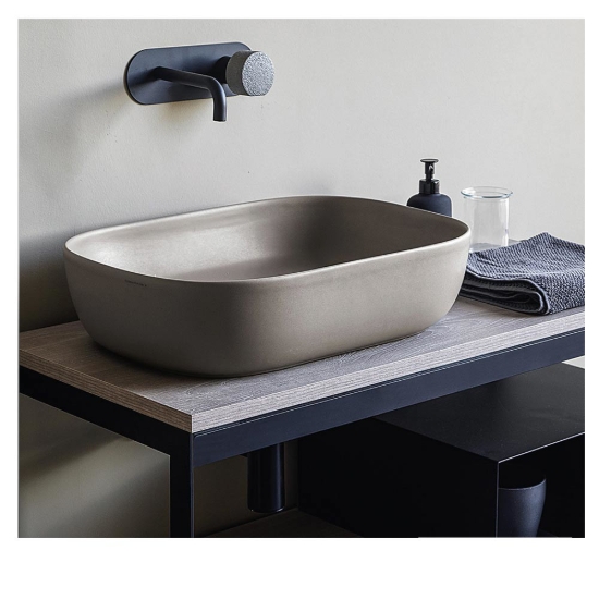 Εικόνα της Νιπτήρας Μπάνιου Scarabeo Glam 1804-510 56x39cm Sand