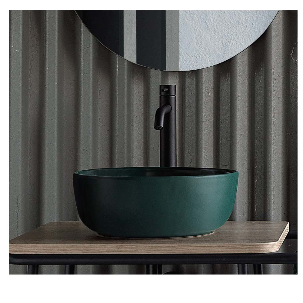 Εικόνα της Νιπτήρας Μπάνιου Scarabeo Glam 1808-900 Ø33cm Musk