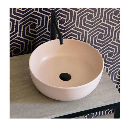 Εικόνα της Νιπτήρας Μπάνιου Scarabeo Glam 1808-810 Ø33cm Antique Pink