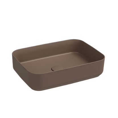 Εικόνα της Νιπτήρας Μπάνιου Bianco Ceramica Punto 34050-530 50x36cm Taupe Matt