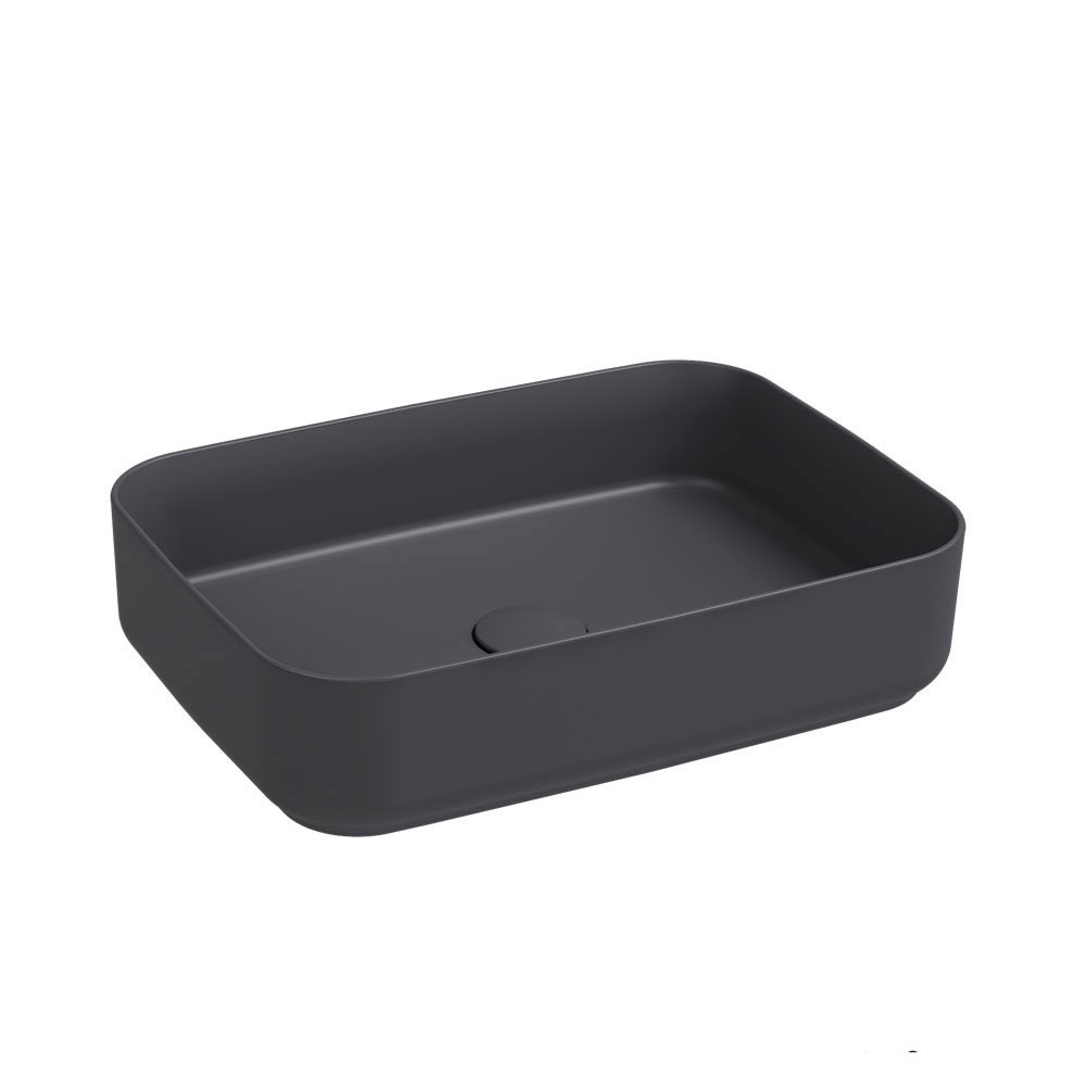 Εικόνα της Νιπτήρας Μπάνιου Bianco Ceramica Punto 34050-421 50x36cm Anthracite Matt