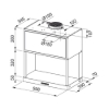 Εικόνα της Απορροφητήρας  Franke Maris FMA Modular AR F60 BK Black Extra Επιτοίχιος 60cm 3105001083 (335.0706.646)