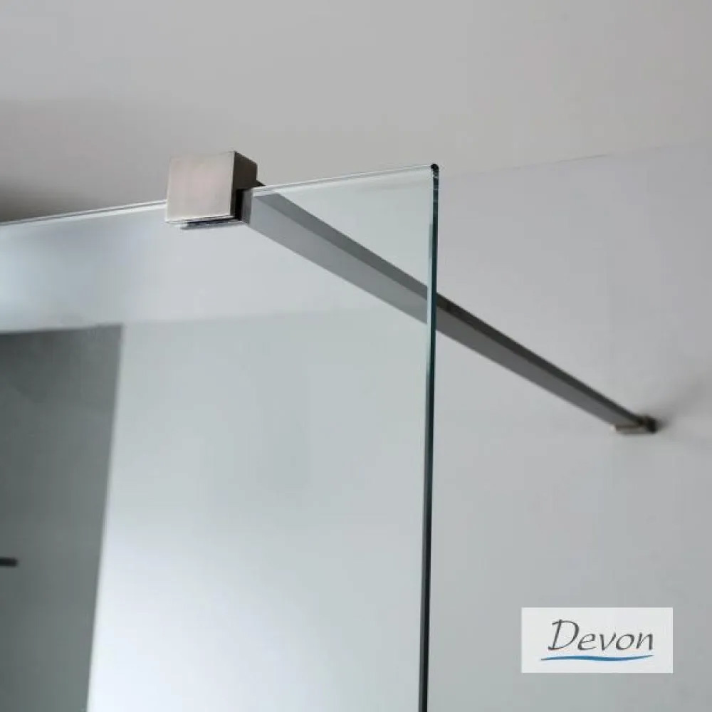 Εικόνα της Διαχωριστικό Ντους Devon Iwis Walk-in IW70C-411 66-68cm Black Brushed PVD