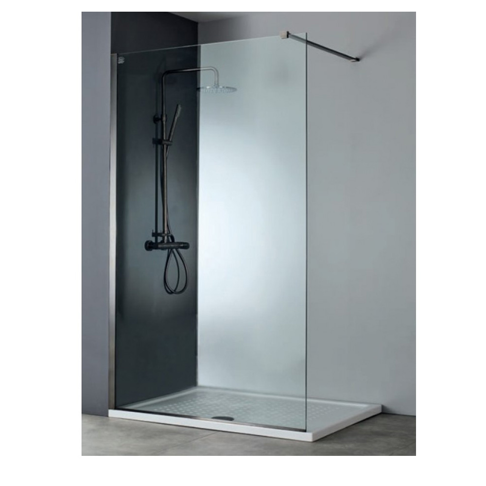 Εικόνα της Διαχωριστικό Ντους Devon Iwis Walk-in IW100C-411 96-98cm Black Brushed PVD